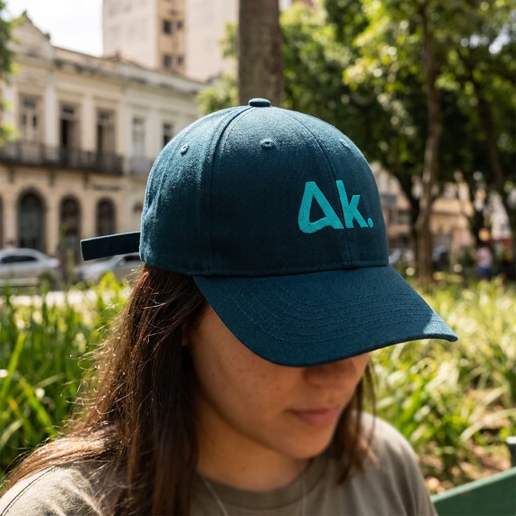Boné Ahki bordado